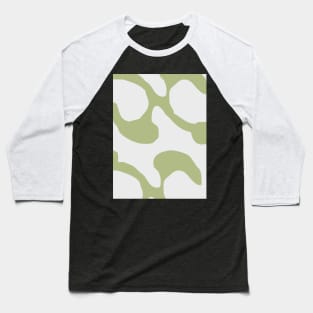 Abstract pattern green swirl Baseball T-Shirt